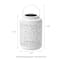Glitzhome® 8.5" Flower Cutout Solar Powered Hanging Lantern